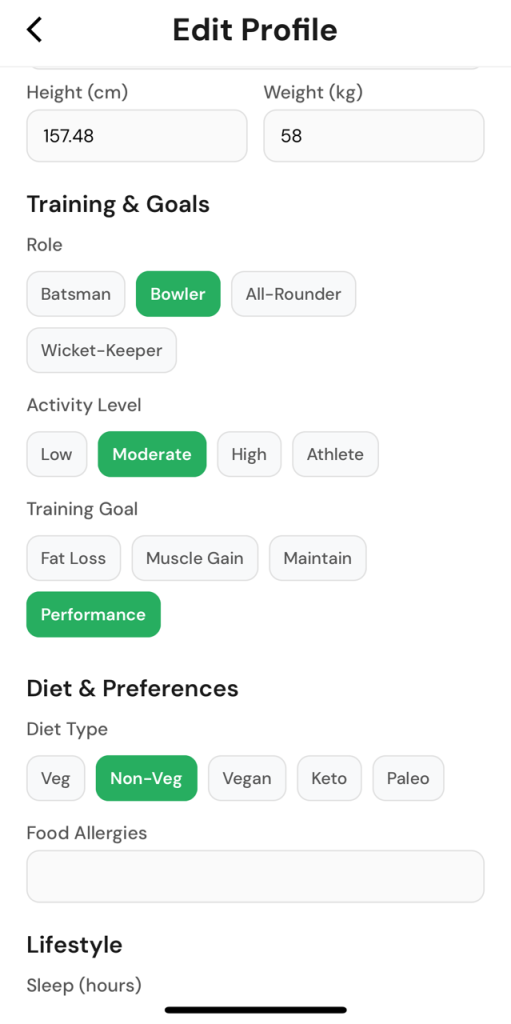 Meal Plan as Per Your Goal 